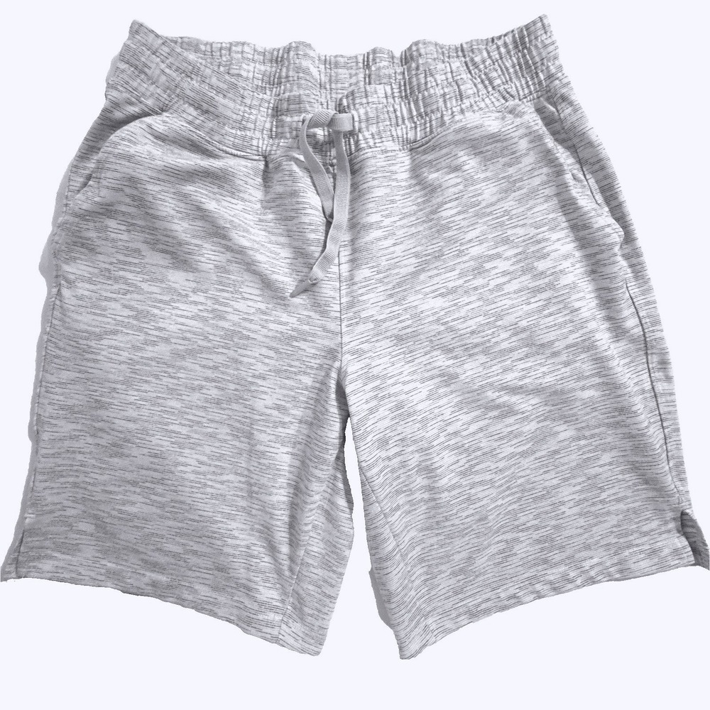 Mondetta Shorts Men's M Active Athletic‎ Stretch Performance Grey/White